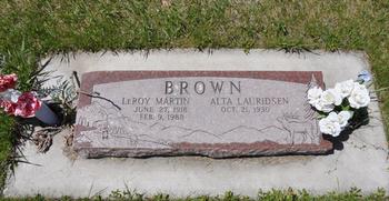 Brown, LeRoy Martin (Alta Lauridsen) (Montpelier)
